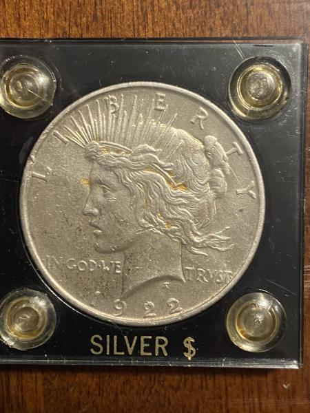 1922 peace dollar no mint
