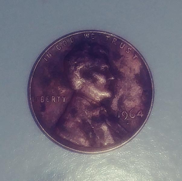 1964 D penny