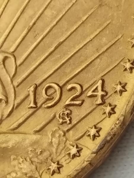 1924 St.-Gaudens Gold Double Eagle - in very&hellip;