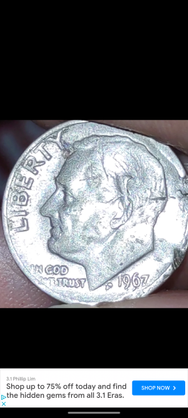 1967 dime. Has multiple errors on front. Near&hellip;