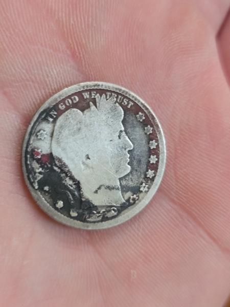 Barber quarter double struck covering date partially and&hellip;