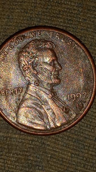 This is a 1992 d Lincoln memorial penny&hellip;