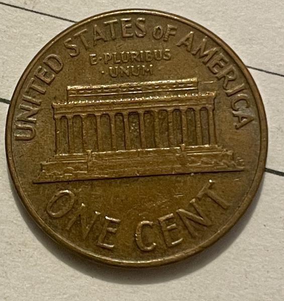 1959D double die Lincoln has a outline around…
