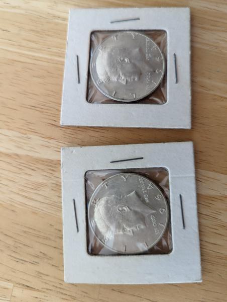 2 1964 Kennedy D minted half dollars. Never&hellip;