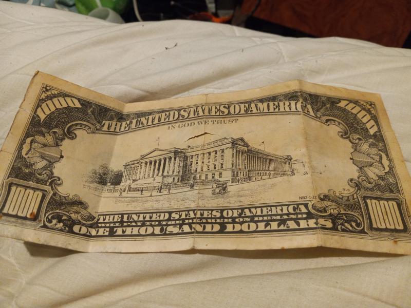 1934 $1000 has 4 creases and a few&hellip;