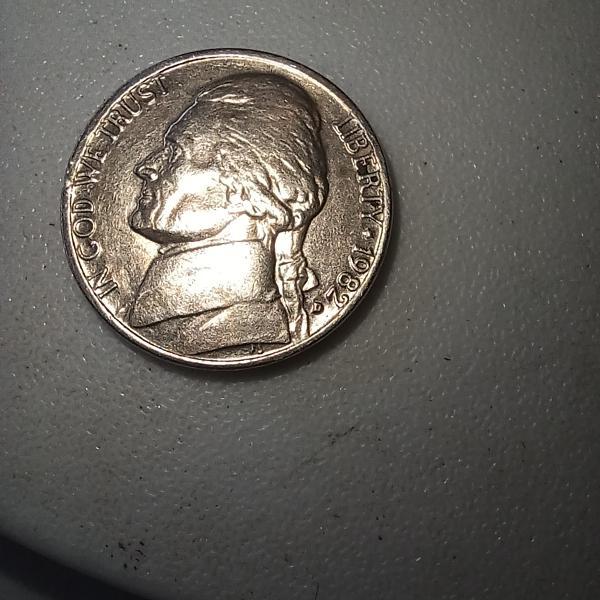 1982 D Jefferson nickel DDR e pluribus Monticello&hellip;