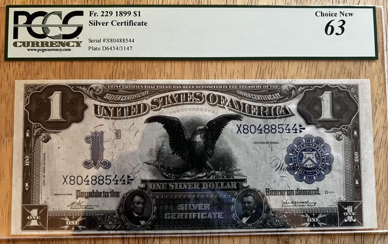 Fr 229 $1 Silver Certificate Black Eagle PCGS&hellip;
