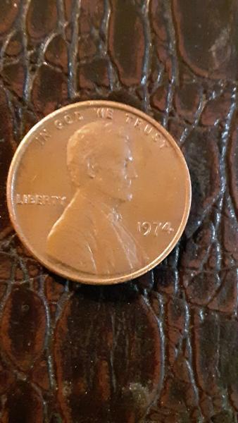 1974 no mint Mark penny