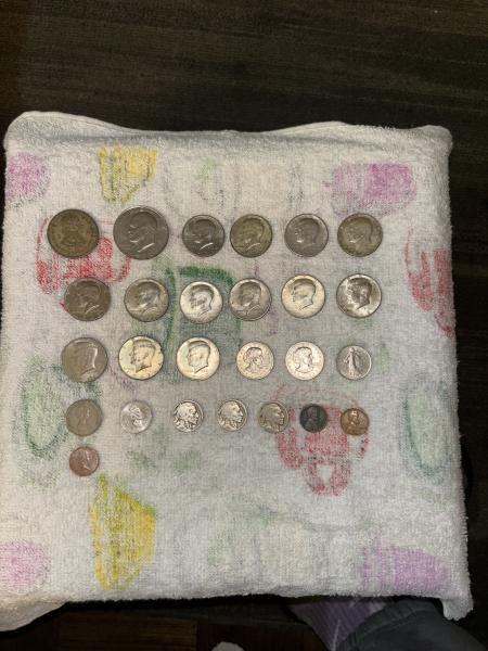 From left to right - 1 Mexican peso…