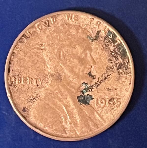 1965 penny no mint mark d or s&hellip;