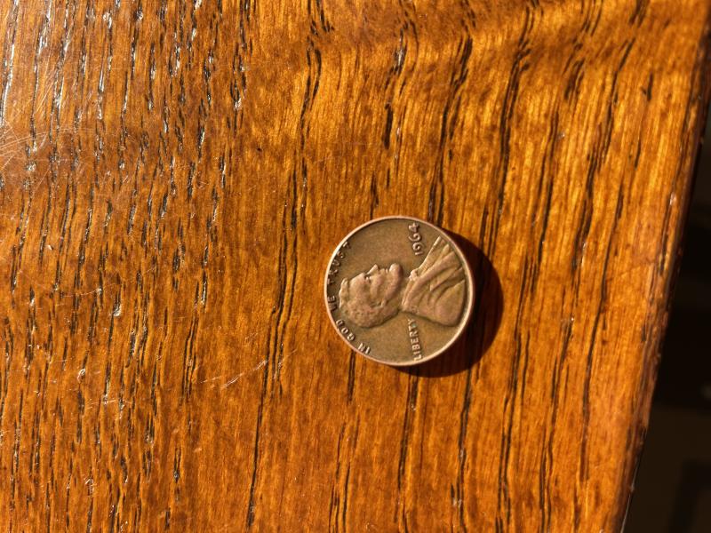1964 penny no mint mark