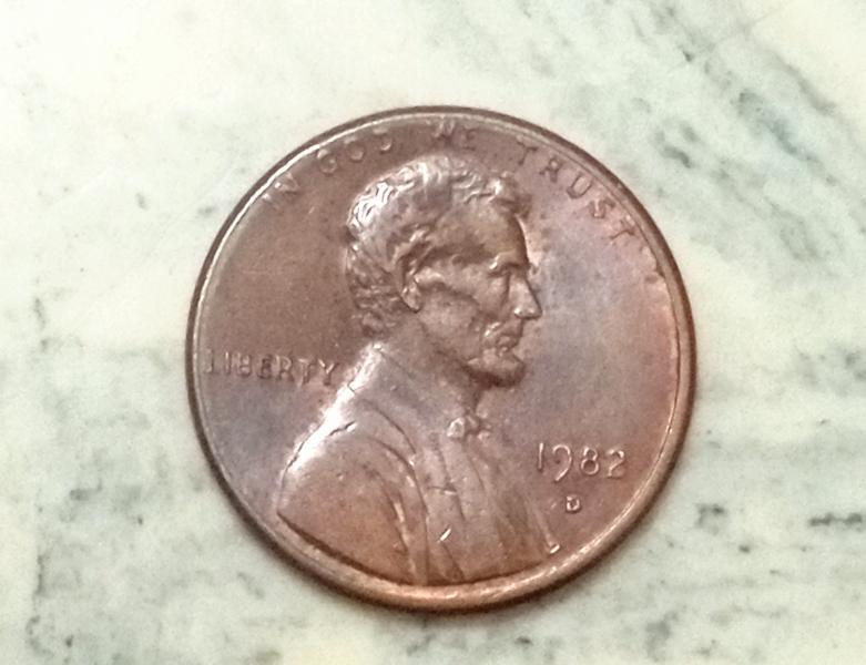1982 d small date copper Lincoln cent?