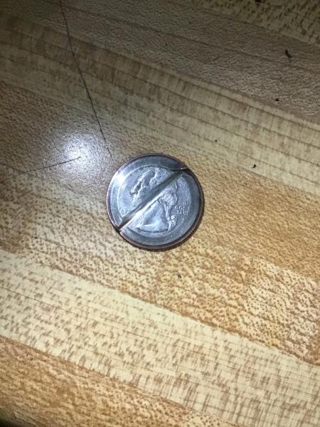 2008 Oklahoma state quarter with obverse errors trying…