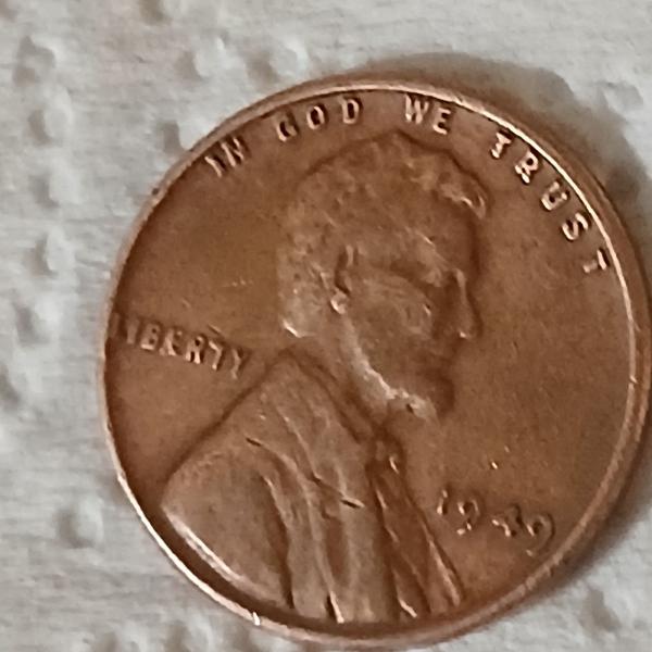 1949 wheat penny with L on the rim