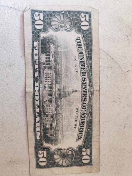 Old dollar banknote