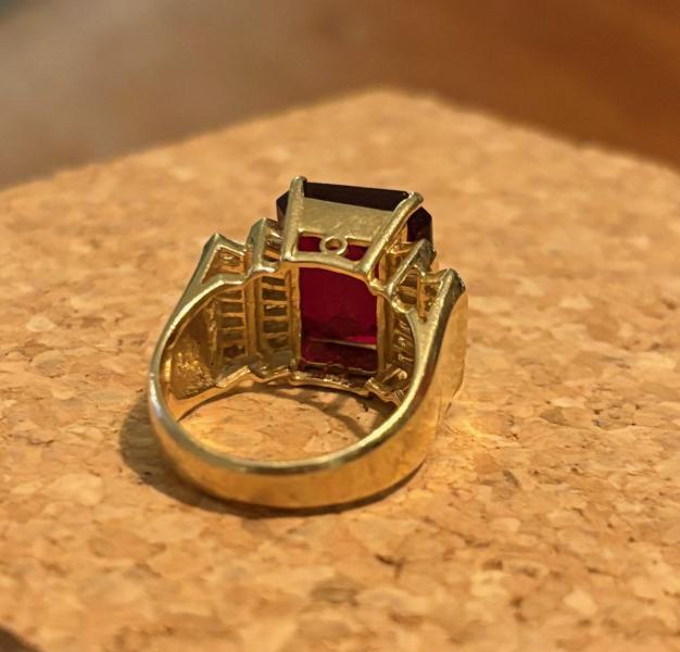 Ring w/ 1.40ct full cut baguettes near colorless&hellip;