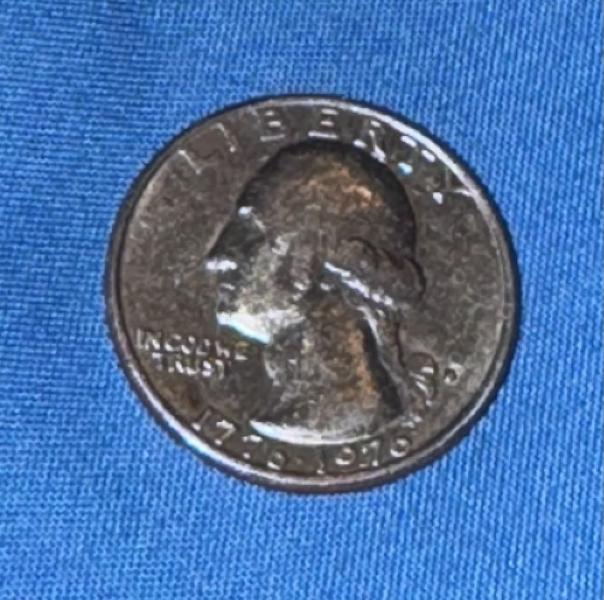I believe it is a Bicentennial 1976-D quarter&hellip;