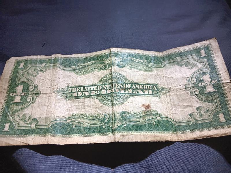 1923 One silver dollar certificate