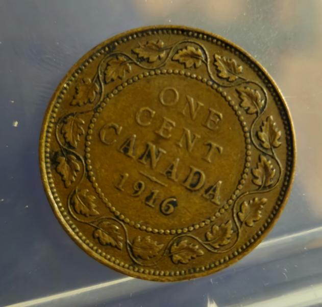 Canadian 1 cent 1916