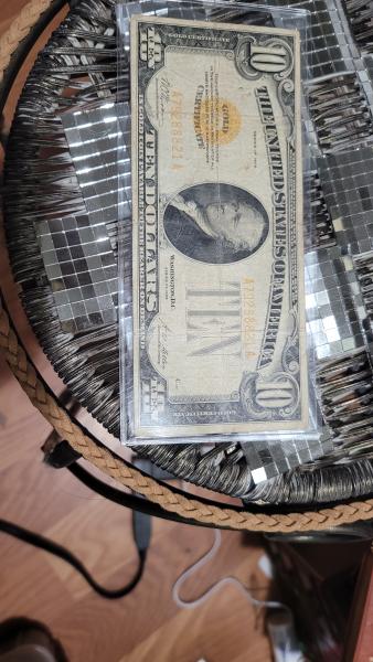 1928 $10 gold certificate