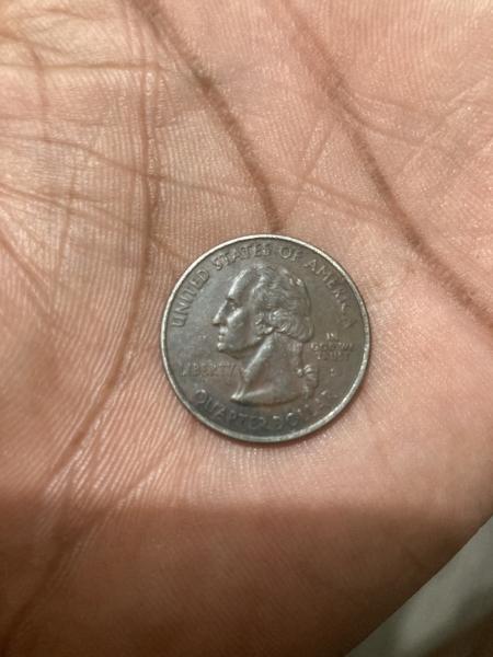 1863 quarter with bronze type color