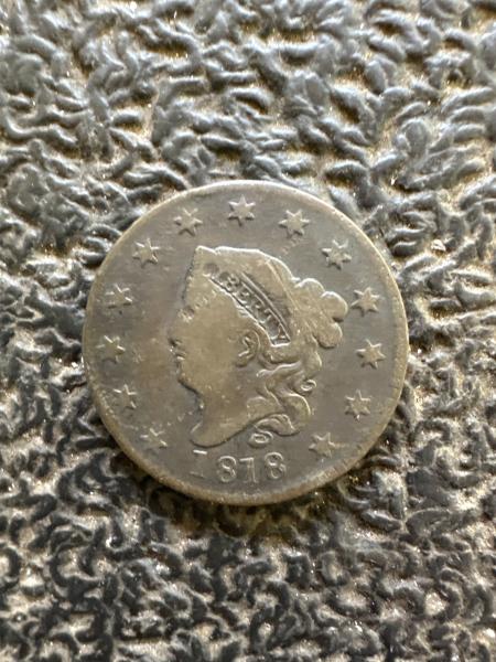 1818 one cent coin