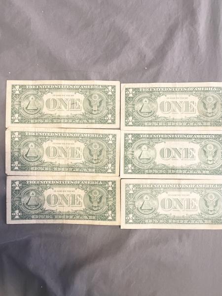 Silver certificate dollars. Just curious