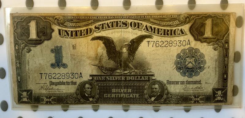 Hi - black eagle silver certificate. Looks corp.&hellip;