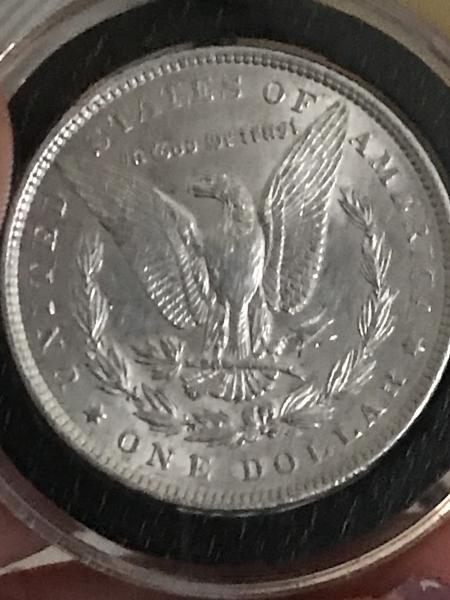 1896 no mint mark Morgan silver dollar
