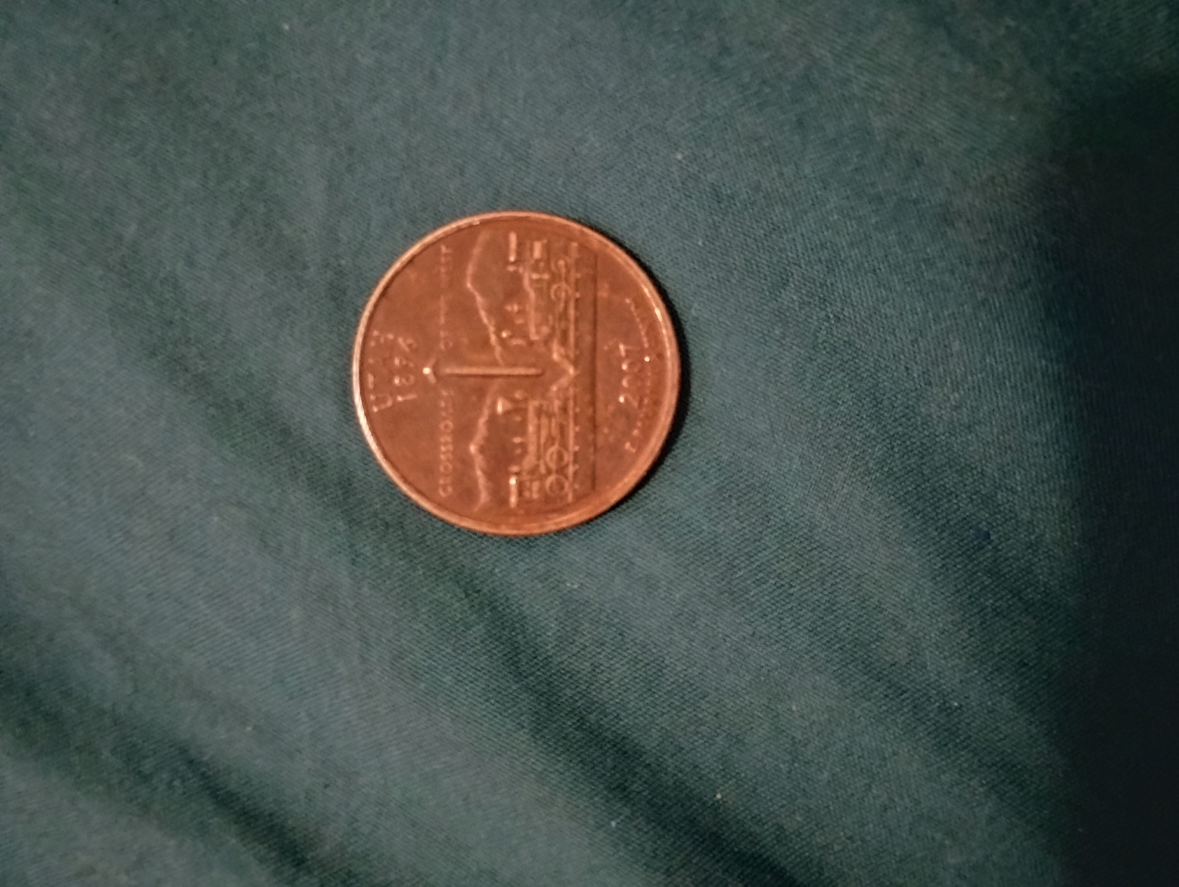 Blackened 2007 Utah state quarter, 1940 wreath penny,&hellip;
