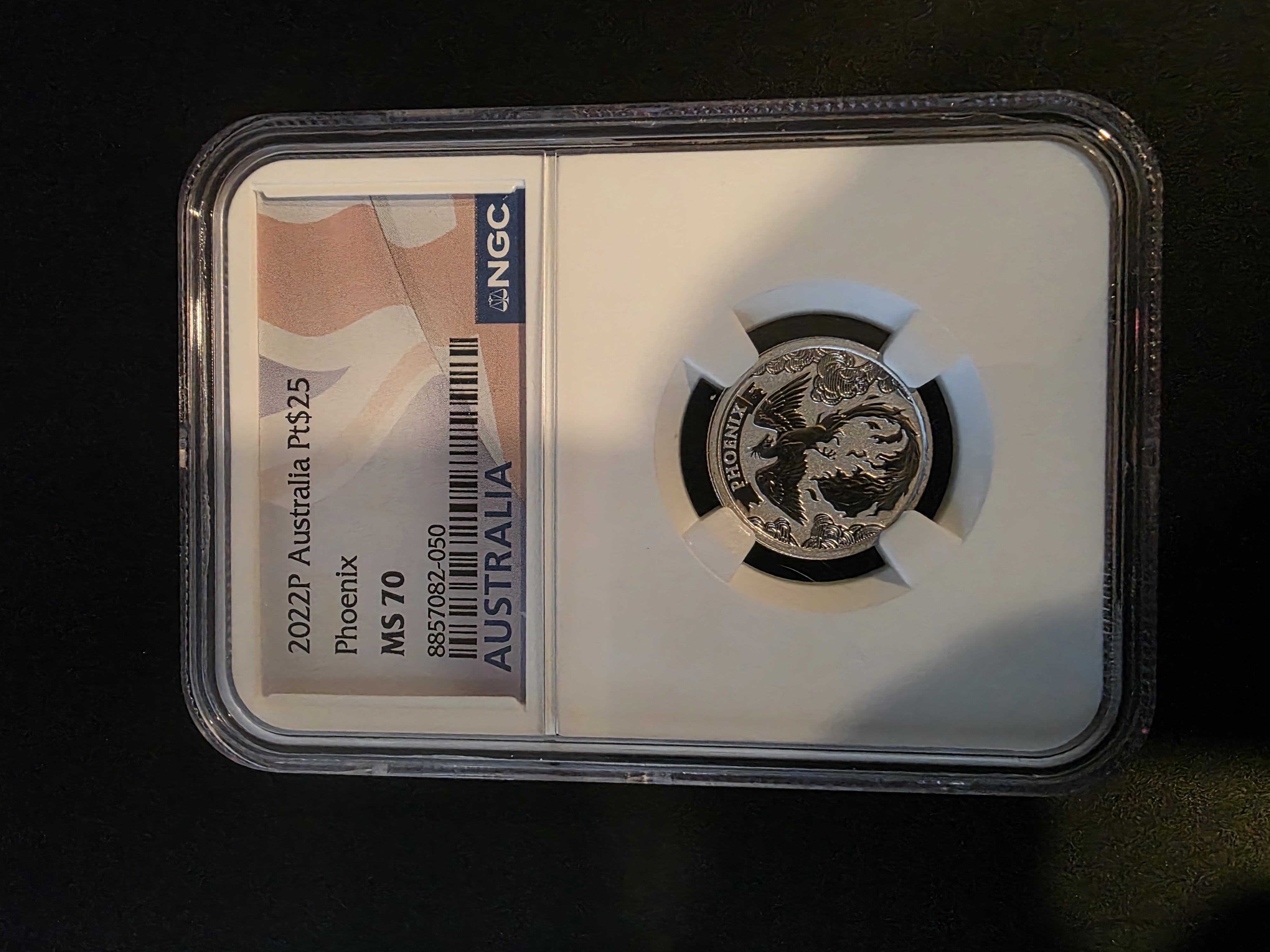 2022P Australia Pt$25 Phoenix MS70