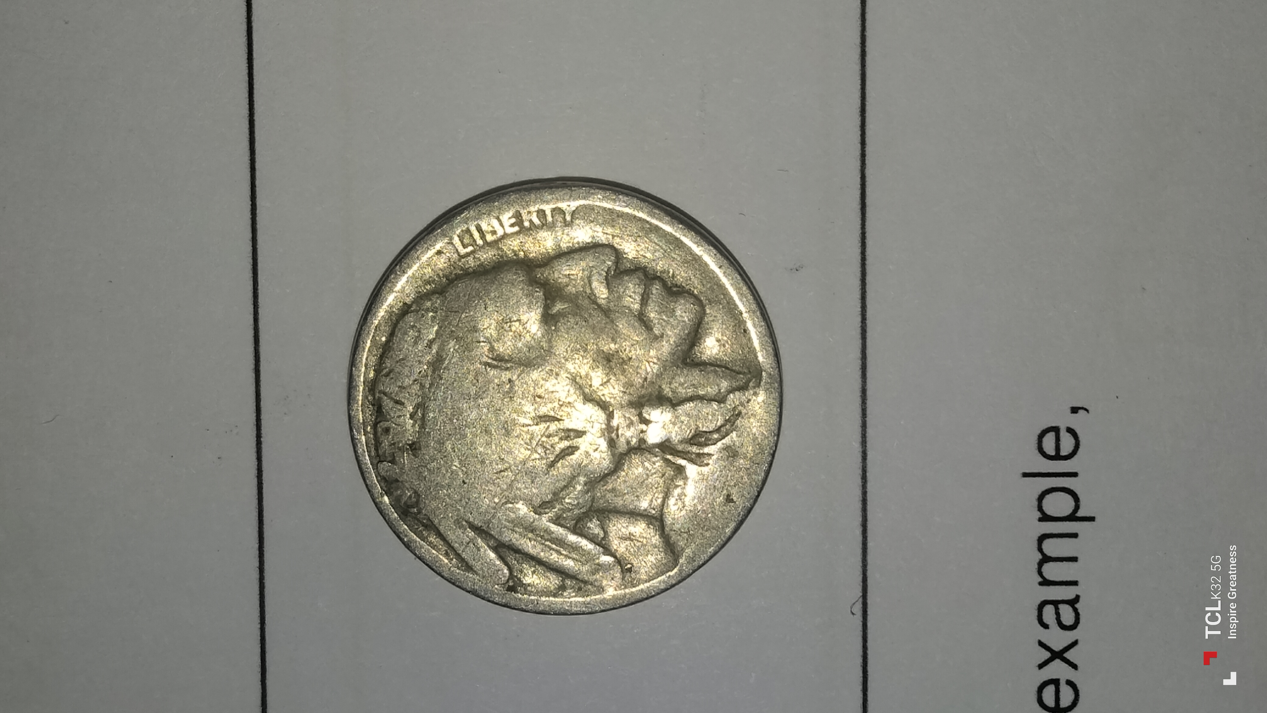 No date no mint mark Indian Buffalo nickel…