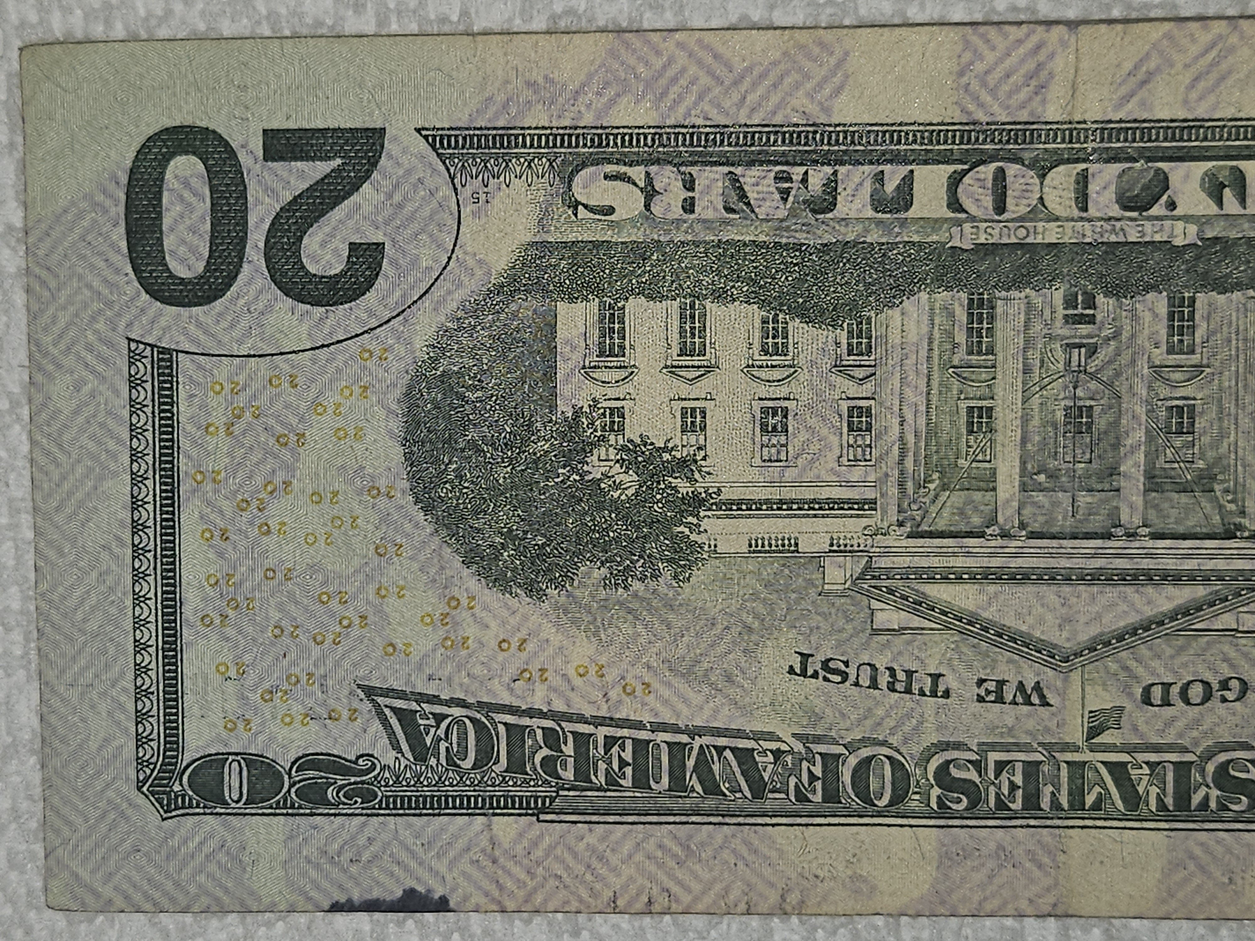 $20 Dollar Bill/Note w/a * Watermark Error Covering&hellip;