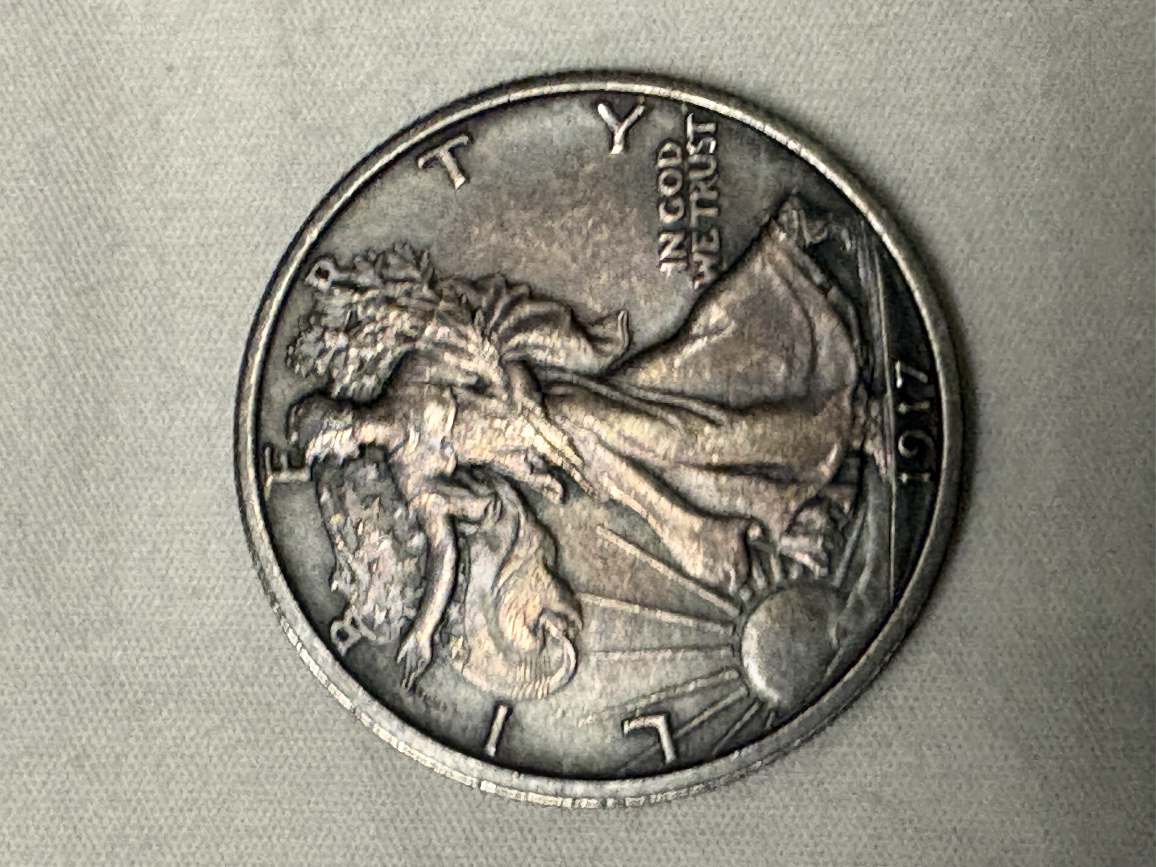 1917 Walking Liberty Half Dollar. It has no&hellip;